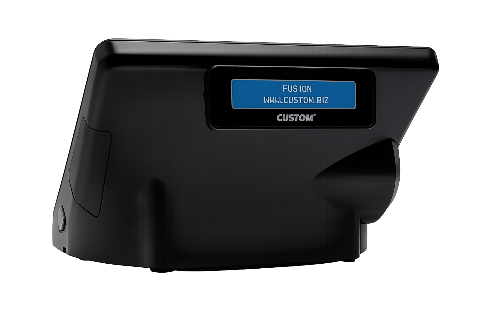 DPmini com display LCD integrado para o cliente na parte traseira