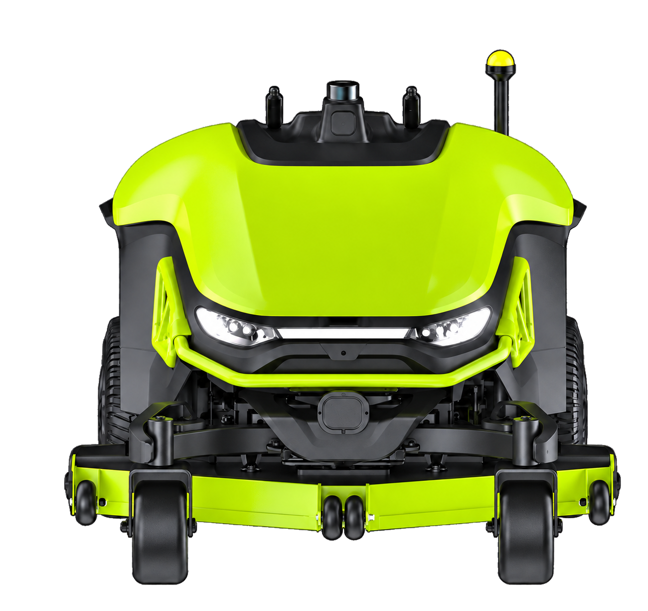 PUDU GT5 — vista frontal do cortador robótico comercial de larga escala